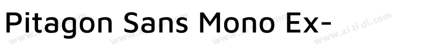 Pitagon Sans Mono Ex字体转换